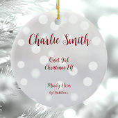 Stille Girl Weihnachten Keramik Ornament