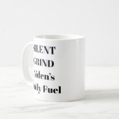 Stille Grind Tasse - Personalisierte HustelErinner (Vorderseite Links)