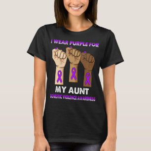 Stille Hand ich trage Lila für meine Tante im Inla T-Shirt