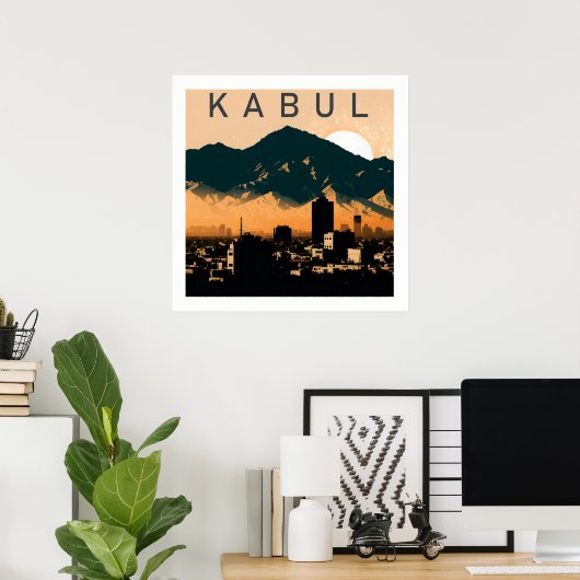 Stille Hoffnung - leise Nacht in Kabul Poster (Heimbüro)