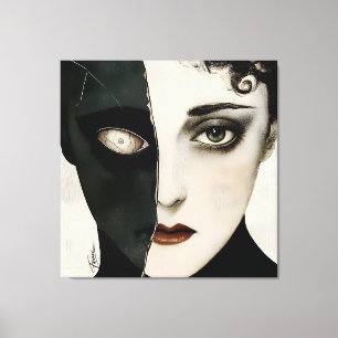 Stille Hölle - Dunkle Kunst auf Leinwand