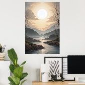 Stille Horizont Poster (Heimbüro)