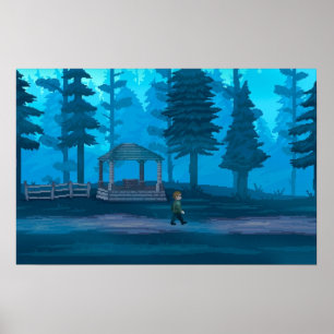 Stille Hügel 2 Wald Poster