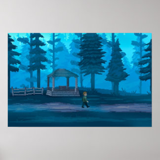 Stille Hügel 2 Wald Poster