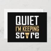Stille Ich Behalt Score Postkarte (Vorne/Hinten)