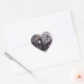 Stille im Inneren Herz-Aufkleber (Umschlag)