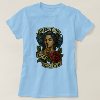 Stille im inneren Kritiktattoo-Style-T-Shirt T-Shirt