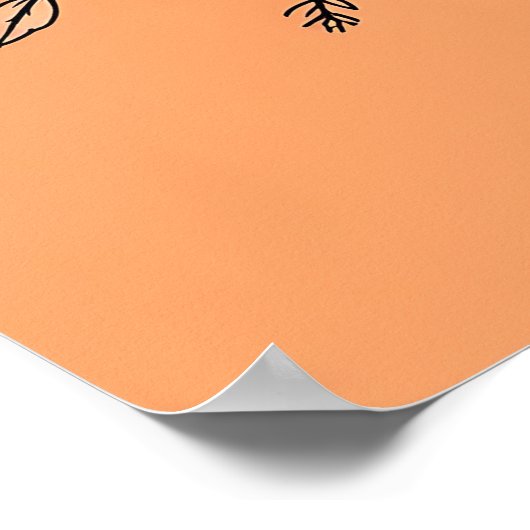 Stille in Grün - Blumenstrauß Kunst Poster (Ecke)