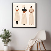Stille in Leinen Poster