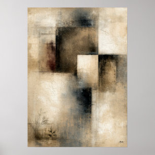 Stille Intervalle   Wabi-Sabi Architektur-Abstrakt Poster