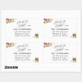 Stille (ish) Weihnachtsadresse Rechteckiger Aufkleber (Blatt)