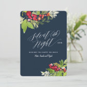 Stille (ish) Weihnachtskarte am Abend Feiertagskarte (Stehend Vorderseite)