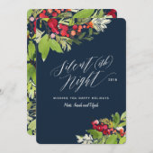 Stille (ish) Weihnachtskarte am Abend Feiertagskarte (Vorne/Hinten)