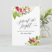 Stille (ish) Weihnachtskarte am Abend Feiertagskarte (Stehend Vorderseite)