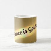 Stille ist Golden Elegante Gold Kaffeetasse (Mittel)