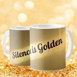 Stille ist Golden Elegante Gold Kaffeetasse