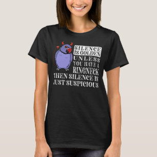 Stille ist Golden Parrot I Violet Indianerringshal T-Shirt