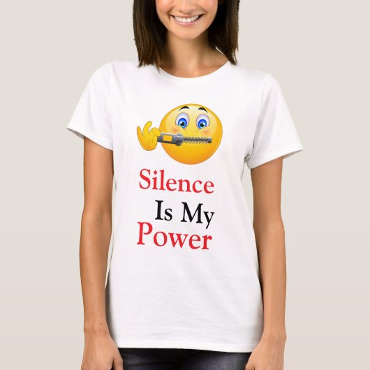 Stille ist mein Power T - Shirt (Vorderseite)
