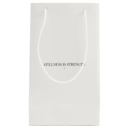 Stille ist Stärke Minimalistische Geschenktasche Kleine Geschenktüte