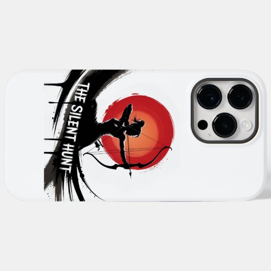 Stille Jagd - Silhouette der Archer Case-Mate iPhone Hülle (Rückseite (Horizontal))