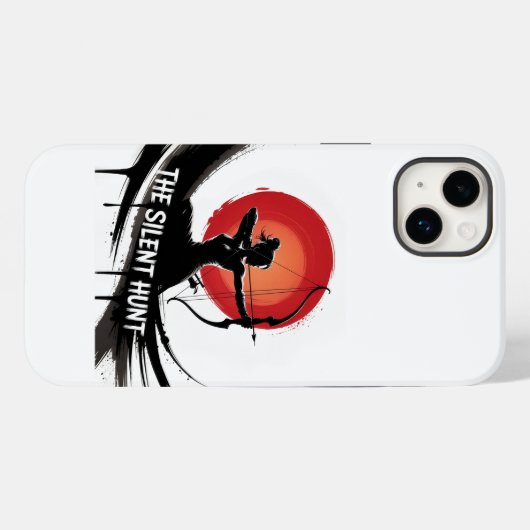 Stille Jagd - Silhouette der Archer Case-Mate iPhone Hülle (Rückseite (Horizontal))