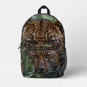 "Stille Jäger: Der Jaguar stalks the Forest" Bedruckter Rucksack (Vorderseite)