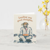 Stille-Karte "Gute Gedanken" Karte (Gelbe Blume)