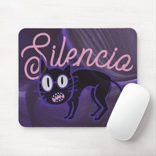 Stille Katz-Laune! Mousepad (Mit Mouse)