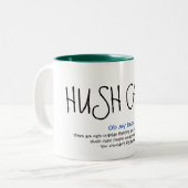 STILLE-KATZEN! Die Tasse! Zweifarbige Tasse (Vorderseite Links)