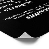 Stille kein Sticker mehr Poster (Ecke)