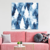 Stille Kiefern Winterwald Leinwanddruck (Insitu (Wohnzimmer))
