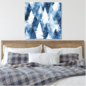 Stille Kiefern Winterwald Leinwanddruck (Insitu (Schlafzimmer))