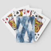 Stille Kiefern Winterwald Spielkarten (Rückseite)