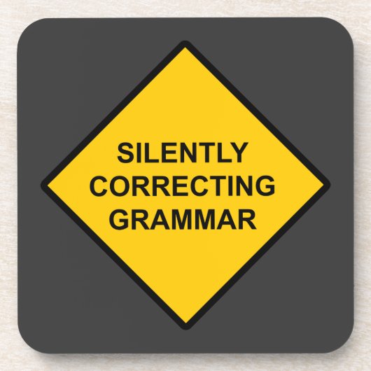 Stille Korrektur von Grammatik Untersetzer (Vorderseite)
