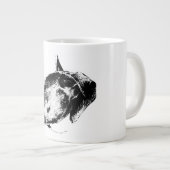stille Kraft Blick Jumbo-Tasse (Vorderseite Rechts)