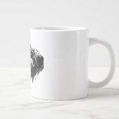 stille Kraft Blick Jumbo-Tasse (Rechts)