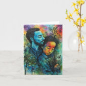 "Stille Kraft" - ein Seelenlicher Vatertag Karte (Gelbe Blume)