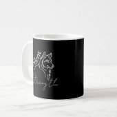 Stille Kraft Wolf Kaffeetasse (Vorderseite Links)