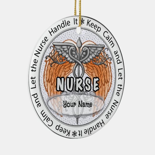 Stille Krankenschwester Keramik Ornament (Rechts)