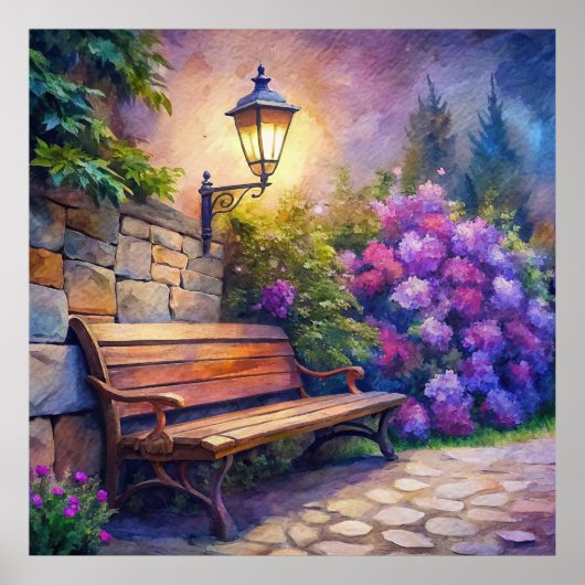 Stille Landschaft Poster (Vorne)