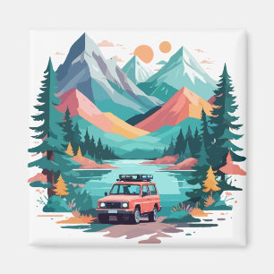 Stille Landschaft Stille Ruhe Natur Außenbereich Magnet