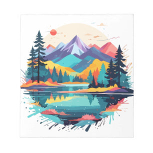 Stille Landschaft Stille Ruhe Natur Außenbereich Notizblock