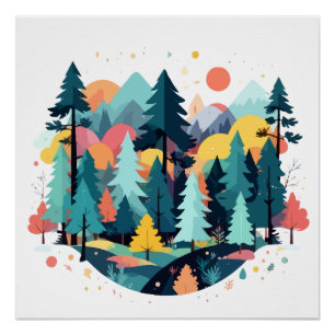 Stille Landschaft Stille Ruhe Natur Außenbereich Poster