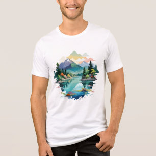 Stille Landschaft Stille Ruhe Natur Außenbereich Tri-Blend Shirt