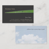 Stille Landschaftskaper-Blade der Grasnatur Visitenkarte (Vorne/Hinten)