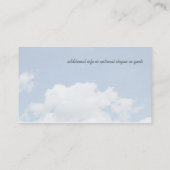 Stille Landschaftskaper-Blade der Grasnatur Visitenkarte (Rückseite)