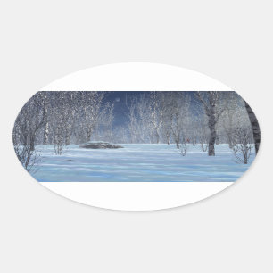 Stille Lichtkleber Ovaler Aufkleber