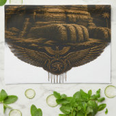 Stille Macht | Great Sphinx Ägypten Design Geschirrtuch (Gefaltet)