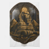 Stille Macht | Great Sphinx Ägypten Design Geschirrtuch (Vertikal)