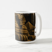 Stille Macht | Great Sphinx Ägypten Design Kaffeetasse (VorderseiteRechts)